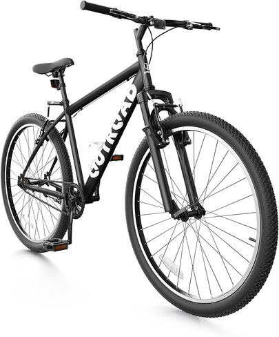 Beterland 26 Inch Mountain Bike, 1/7 Speed Comfort Bike wth Dual V Rakes, Bikes for Adults with Front Suspension and High Carbon Steel Frame, Bicycle with Adjustable Ergonomic Seat in Kuwait