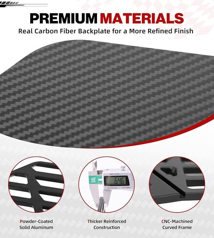 Upgraded C8 License Plate Frame Fit for Corvette C8 2020 2021 2022 2023 2024 2025 Stingray Z51 Aluminum License Plate Frame with Carbon Fiber Background C8 Corvette Accessories in Kuwait