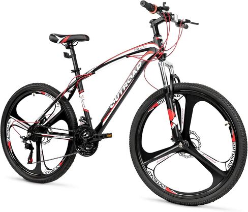 دراجات جبلية/دراجات قابلة للطي للبالغين مقاس 26 بوصة، دراجات جبلية ذات 21 سرعة مع تعليق كامل، فرامل قرصية مزدوجة، إطار فولاذي عالي الكربون، دراجة قابلة للطي للرجال/النساء/المراهقين، ألوان متعددة in Kuwait