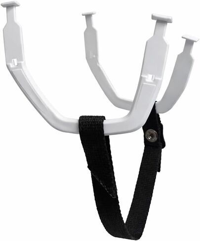 حزام ذقن بديل لخوذة الهوكي، حلقة زر مع حلقات أذن بيضاء، مجموعة الأشرطة ملونة باللون الأسود الكامل، CCM، Bauer، True، و Warrior in Kuwait