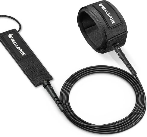 Mellbree Surfboard Leash, Premium SUP Leash Double-Side Rotatable Wirst Strap Leg Rope Flexible for Paddleboard Longboard Shortboard Stand-up Paddleboards in Saudi Arabia