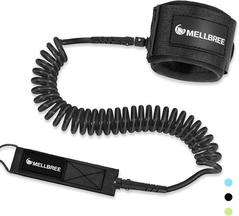 Mellbree Surfboard Leash, Premium SUP Leash Double-Side Rotatable Wirst Strap Leg Rope Flexible for Paddleboard Longboard Shortboard Stand-up Paddleboards in Saudi Arabia