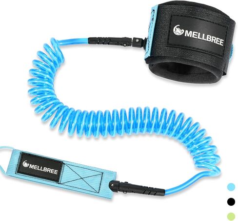 Mellbree Surfboard Leash, Premium SUP Leash Double-Side Rotatable Wirst Strap Leg Rope Flexible for Paddleboard Longboard Shortboard Stand-up Paddleboards in Saudi Arabia