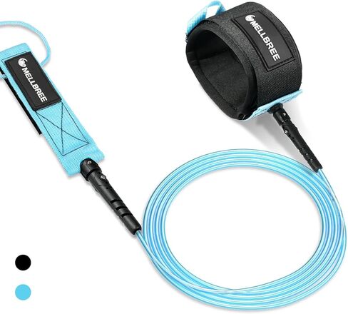 Mellbree Surfboard Leash, Premium SUP Leash Double-Side Rotatable Wirst Strap Leg Rope Flexible for Paddleboard Longboard Shortboard Stand-up Paddleboards in Saudi Arabia