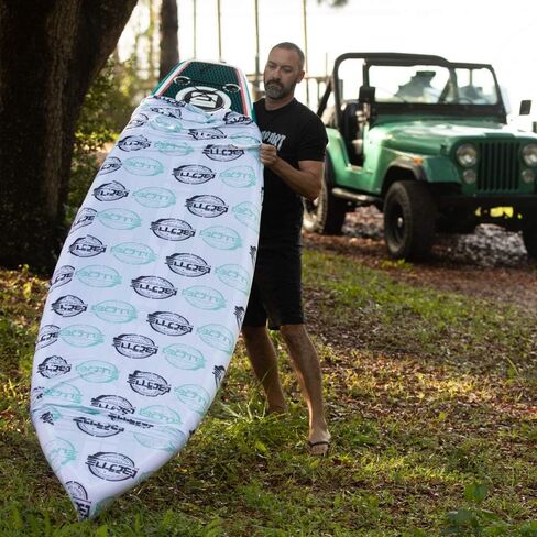 BOTE Brand SUP Universal Sox for Stand Up Paddle Board Stretchy Fabric Cover for Travel Storage with UV Sun Protection Fits Multiple iSUP Sizes 10 FT 6" - 14 Foot in Saudi Arabia