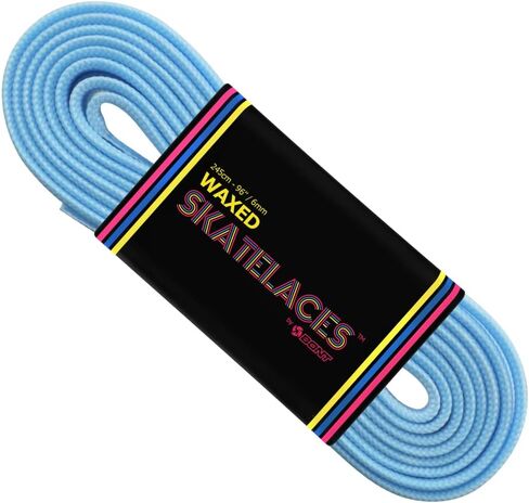 Bont Skates Waxed Laces - 6mm & 8mm - 47" 71" 79" 96" 108" - Tickle Blue in Saudi Arabia