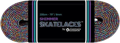 Bont Skates 8mm Shimmer Laces - 79" 96" 108" - Unicorn Rainbow in Saudi Arabia