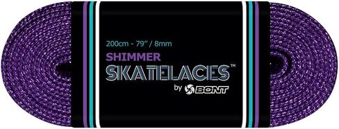 Bont Skates 8mm Shimmer Laces - 79" 96" 108" - Smoked Amethyst Purple in Saudi Arabia