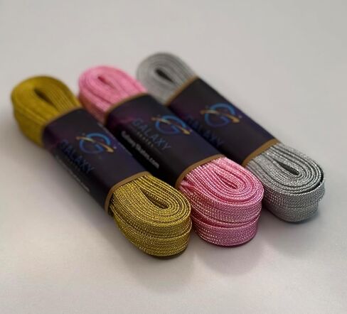 أربطة تزلج معدنية من Galaxy Skates مقاس 9 مم - أربطة أحذية للتزلج على الجليد والأحذية طويلة الرقبة والزلاجات على الجليد بأطوال متعددة in Kuwait