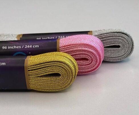 أربطة تزلج معدنية من Galaxy Skates مقاس 9 مم - أربطة أحذية للتزلج على الجليد والأحذية طويلة الرقبة والزلاجات على الجليد بأطوال متعددة in Kuwait