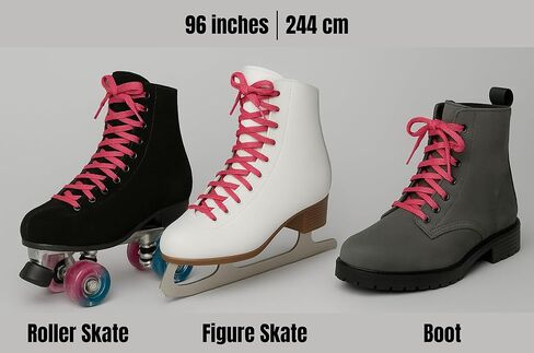 أربطة تزلج معدنية من Galaxy Skates مقاس 9 مم - أربطة أحذية للتزلج على الجليد والأحذية طويلة الرقبة والزلاجات على الجليد بأطوال متعددة in Kuwait