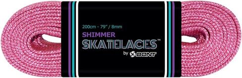 أحذية Bont Skates بأربطة لامعة 8 مم - 79 بوصة 96 بوصة 108 بوصة - وردي جيلي بين in Kuwait