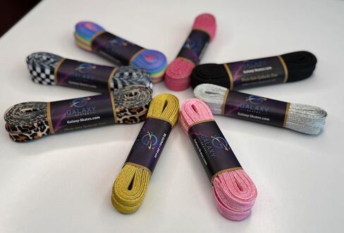 Galaxy Skates Sublimation 9mm Roller Skate Laces – Colorful Shoelaces for Derby Skates, Boots, Figure Skates Multiple Lengths in Kuwait