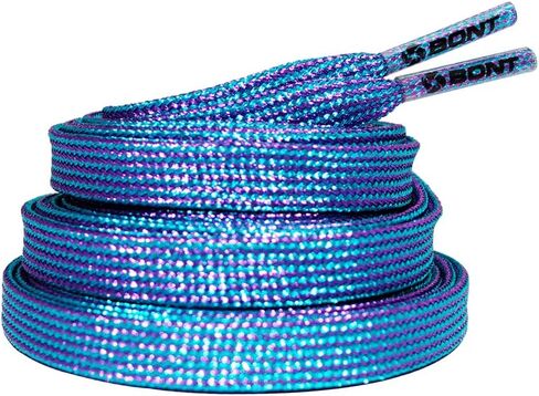 Bont Skates 8mm Shimmer Laces - 79" 96" 108" - Mermaid Dream Purple Teal in Saudi Arabia