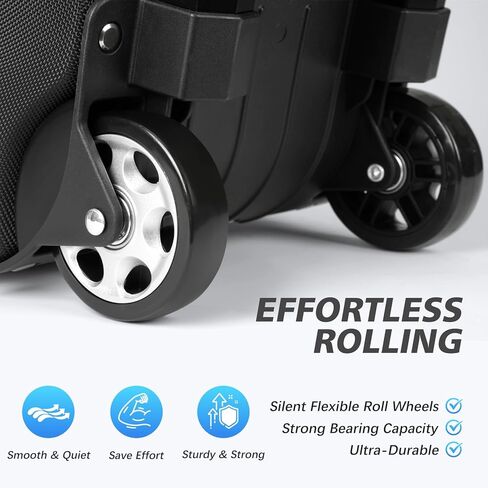 3 أكياس كرات بولينج بعجلات، أكياس بولينج ممتازة 3 كرات بولينج - أكسفورد مقوى 900D، حقيبة كرات بولينج مع حجرة كبيرة منفصلة للأحذية وجيب للملحقات in Kuwait