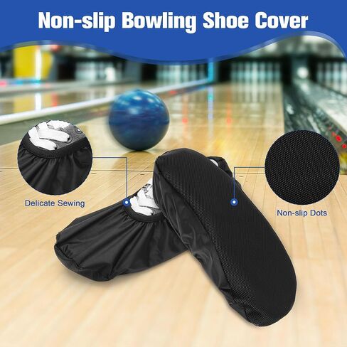 Bowling Shoe Covers, Shoe Protector Covers for Bowling Shoe Waterproof Reusable and Anti Slip (Large) in Kuwait