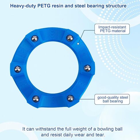 Bowling Ball Spinner with Cleaning Cloth Pad Shammy, Bowling Rotating Ball Cup Sport Holder Display Stand Rack 360° Smooth Rotation Practical Sport Accessory in Kuwait