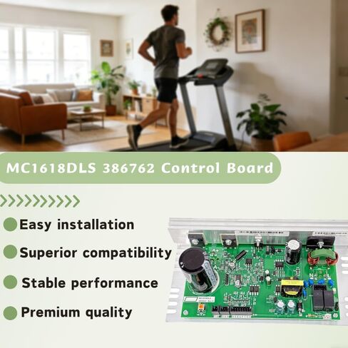 وحدة تحكم محرك جهاز المشي MC1618DLS 386762، #Replace ZC0547 تعمل مع لوحة تحكم جهاز المشي Icon GldsGym Proform NordicTrack 398056 386816 398076 (مقابس سوداء) in Kuwait