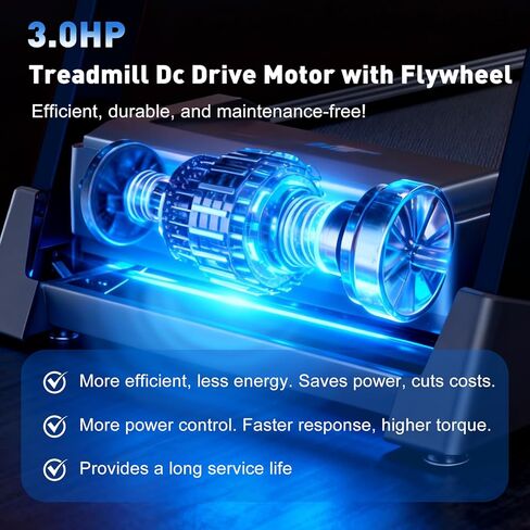 Treadmill Dc Drive Motor with Flywheel, 3.0 Hp 130 Vdc 2238 Watts, M-405560 Treadmill Motor Compatible with Nordictrack and Proform Performance 800i/Thineline Prodesk/Power 795 in Saudi Arabia