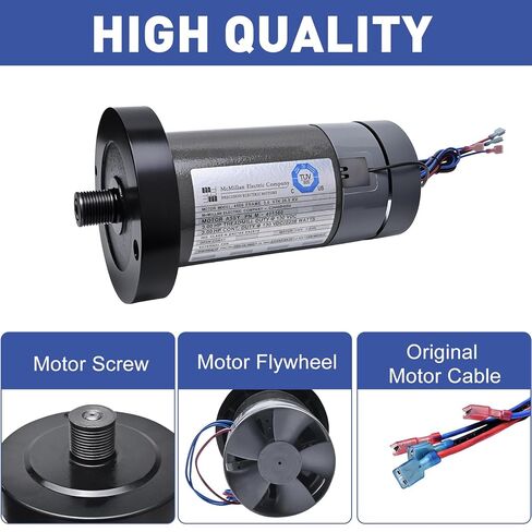 Treadmill Dc Drive Motor with Flywheel, 3.0 Hp 130 Vdc 2238 Watts, M-405560 Treadmill Motor Compatible with Nordictrack and Proform Performance 800i/Thineline Prodesk/Power 795 in Saudi Arabia