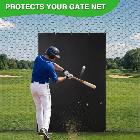 قفص الضرب مساند 4'x6' قفص ضرب البيسبول المقوى عالي التحمل وصافي التوقف لرمي البيسبول البيسبول in Kuwait