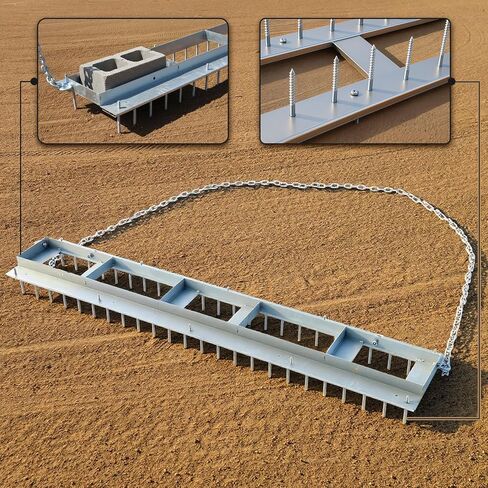 6ft Big League Baseball Field Drag Flat Mat Surfaces with Chain Easy to Drag for Manual or Vehicle Assisted Pulling Baseball Big League Field in Saudi Arabia