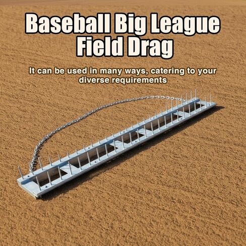 6ft Big League Baseball Field Drag Flat Mat Surfaces with Chain Easy to Drag for Manual or Vehicle Assisted Pulling Baseball Big League Field in Saudi Arabia