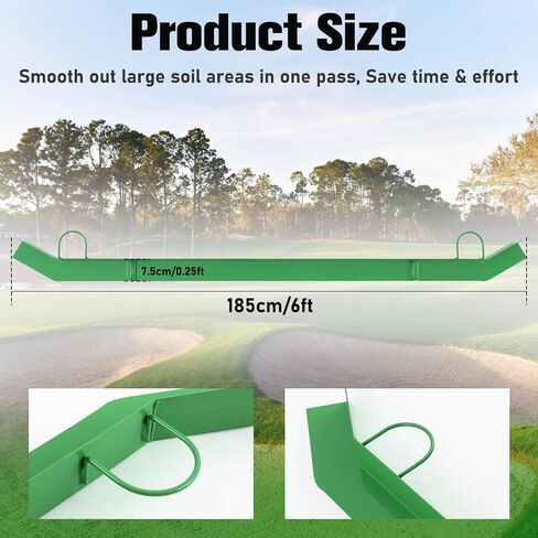 Baseball Field Cutting Bar 6 ft Heavy Duty Drag Mat Accessory Replacement for Field Leveling and Surface Maintenance Fits Most Drag Mats Gravel Driveway Baseball Infield Lawn & Soil Leveling in Saudi Arabia