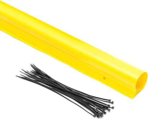 Premium Fence Topper - 50 Ft Yellow Chain-Link Fence Cover - UV-Resistant, Injury Prevention, Safety Fence for Dog, Cat and Clear Visibility for Baseball & Softball Fields in Saudi Arabia