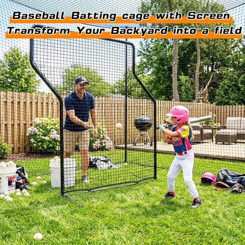 Gagalileo Baseball Z Screen Softball Pitching Practice Net Pitcher Protective Portable for Batting Cage Backyard Coaches Parents Youth Training Beisbol in Kuwait