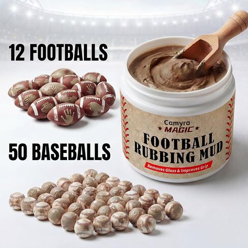 Football Mud, Baseball Mud for Grip & Control, Improves Handling, Durable & Safe for Training and Games in Saudi Arabia
