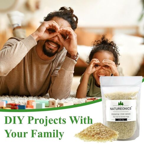 Pine Resin for Beeswax Wraps 2.2 lbs, Premium Pine Resin for Beeswax Wraps, Premium Grade Rosin for a better Grip and Performance, Ideal for Musicians Athletes, Dancers and DIY Projects. in Kuwait