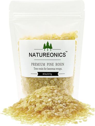 Natural Pine Gum Rosin 8 Oz, Pine Resin, Pine Resin for Beeswax Wraps, Pine Sap, Crush to Powder, Rosin for Beeswax Wraps, Rock Rosin, Rosin for Dancers, Base Ball, Gym, Rodeo and DIY Projects. in Kuwait
