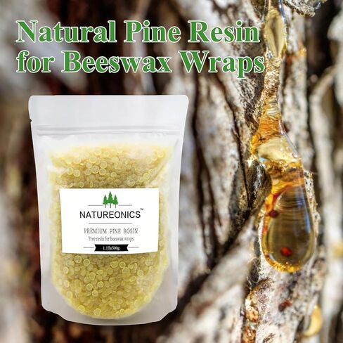 Natural Pine Gum Rosin 8 Oz, Pine Resin, Pine Resin for Beeswax Wraps, Pine Sap, Crush to Powder, Rosin for Beeswax Wraps, Rock Rosin, Rosin for Dancers, Base Ball, Gym, Rodeo and DIY Projects. in Kuwait