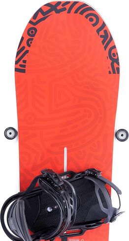 Snowboard Wall Mount Hanger – Edge-Safe Snow Board Storage, Modern Floating Vertical Rack, Clip Hook Gravity Grip Holder to Securely Store, Hang & Display Snowboards, Gear Organizer in Kuwait