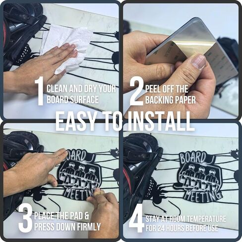 devembr Snowboard Stomp Pad, Funny Stomp Pads Snowboarding with 3D Bumps Design, PVC Material - Board Meeting in Kuwait