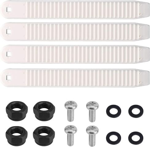 BOXOB 4pcs Snowboard Ankle Ladder Strap Binding, 6.89x0.83in High Elasticity Ski Band Binding Hardware Men Replacement Accessories Part Gift with Screw Nut Washers for Skates & Sporting Gear in Saudi Arabia