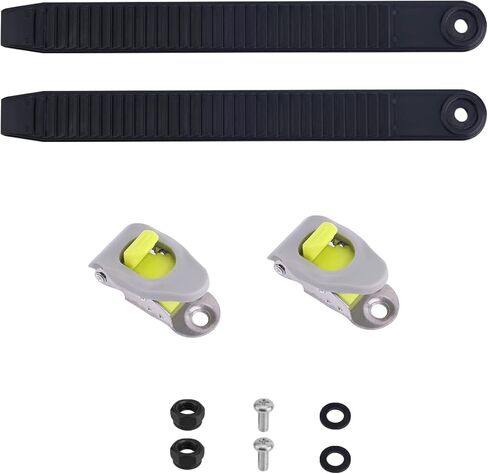 BOXOB 2pcs Snowboard Ankle Ladder Strap Binding Replacement with Black Strap Buckles, Ski Bindings High Elastic Ankle Strap Durable Binding Parts for Snowboard Enthusiasts in Saudi Arabia