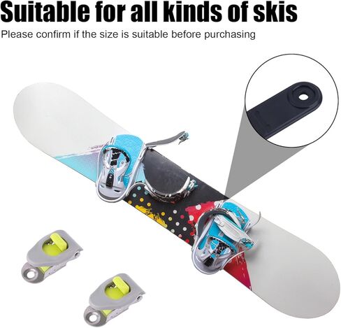 BOXOB 2pcs Snowboard Ankle Ladder Strap Binding Replacement with Black Strap Buckles, Ski Bindings High Elastic Ankle Strap Durable Binding Parts for Snowboard Enthusiasts in Saudi Arabia