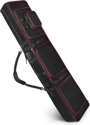 حقيبة تزلج بعجلات مع حقيبة أحذية قابلة للفصل، وحقيبة سفر مبطنة لمعدات التزلج على الجليد مقاس 165-177 سم، وحقيبة تزلج مقاومة للماء 900D in Kuwait