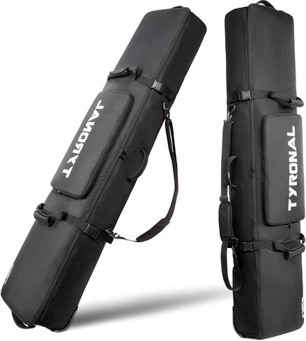 حقيبة على الجليد مع عجلات، بوليستر أكسفورد 600D عالي التحمل، مقاومة للاهتراء، حقيبة مبطنة على الجليد لأحذية التزلج على الجليد والأحذية على الجليد. in Kuwait