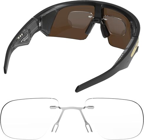 عدسات HiBloks المشبكية المتوافقة مع نظارات Oakley Meta Vanguard، عدسة قابلة للاستبدال بمشبك للعدسات الطبية المخصصة مع قطعة قماش النظارات، شفافة in Kuwait