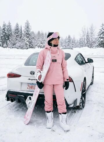Vert Snow Board - 2025 لوح التزلج Sakura Snowboard All-Mountain Pink True Twin Camber in Kuwait