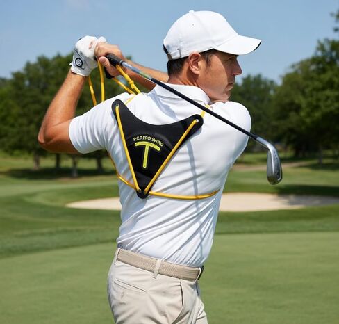 Golf Swing Trainer Aid & Posture Corrector - Adjustable Resistance Band System for Core Rotation, Distance & Accuracy - Portable Golf Warm-Up Training Equipment for Men, Women & Beginners in Saudi Arabia