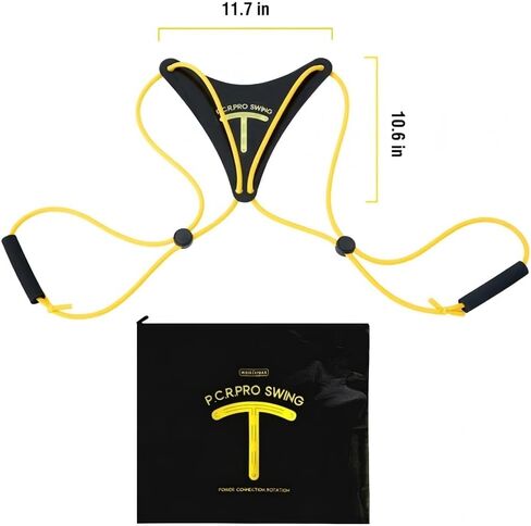 Golf Swing Trainer Aid & Posture Corrector - Adjustable Resistance Band System for Core Rotation, Distance & Accuracy - Portable Golf Warm-Up Training Equipment for Men, Women & Beginners in Saudi Arabia
