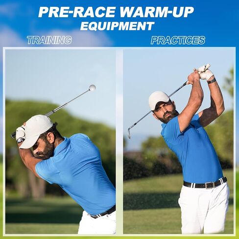 Retractable Golf Swing Trainer - Golf Swing Training Aid for Warm-up & Strength Training for Chipping Hitting, Right-Handed Portable Training Aid with Click Feedback Golf Accessories in Saudi Arabia