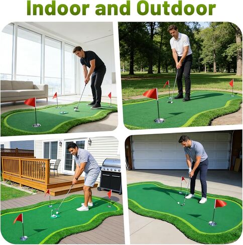 Bearwill Golf Putting Green,5ft x 10ft Golf Practice Putting Mat,Professional Large Golf Training Mat for Indoor Outdoor Garage Backyard in Kuwait