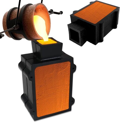 Simond Store 2 PC - Sand Casting Mold - Cast Iron Casting Flask Mold for Jewelry Making Supplies with molding Sand for Metal Casting, Metal Casting molds, petrobond Casting Sand & Metal Casting Sand in Saudi Arabia
