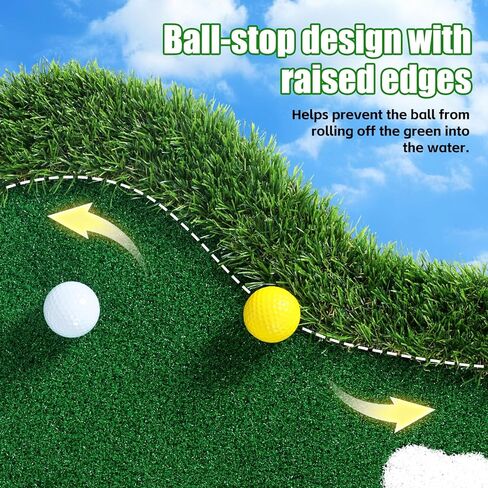 لعبة غولف خضراء عائمة لحمام السباحة، منطقة خضراء عائمة لحمام السباحة، بحيرة مع مسترد الكرة وحبال مضادة للانجراف، مجموعة حصيرة تقطيع الجولف للاعبي الغولف للتنافس وتحسين مهاراتهم في الهواء الطلق in Kuwait