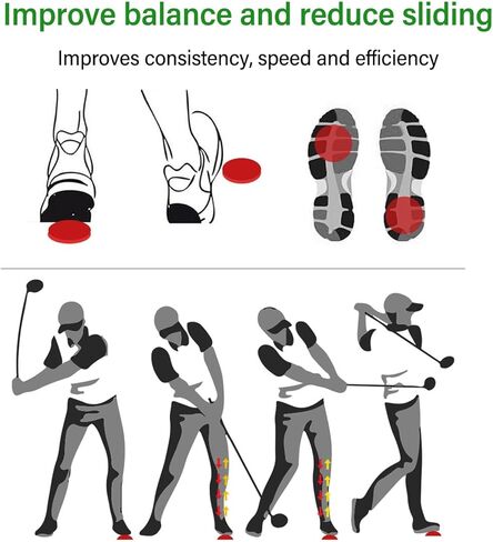 Cyrank Golf Force Training Pads, 2PCS Golf Training Aid Rubber Pedal Reusable Golfs Strength Pad Force Plate Exerciser Step Pad Skill Improvement Orange in Saudi Arabia